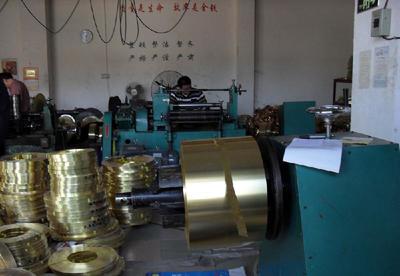 高硬度H62黄铜带 塑胶包装贴膜，导电率高，金属材料销售首选